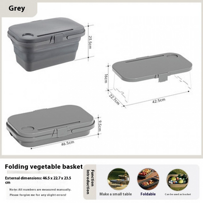 Collapsible Outdoor Picnic & Shopping Basket