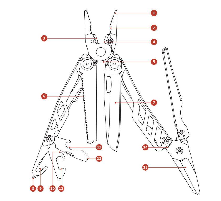 Xiaomi Mijia Multifunctional Folding Knife for Outdoors