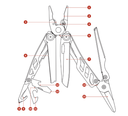 Xiaomi Mijia Multifunctional Folding Knife for Outdoors