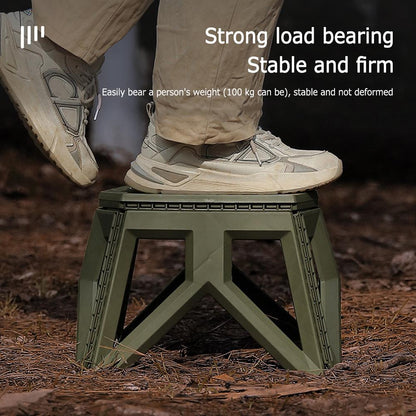 Portable Folding Multi-Function High Stool for Outdoors