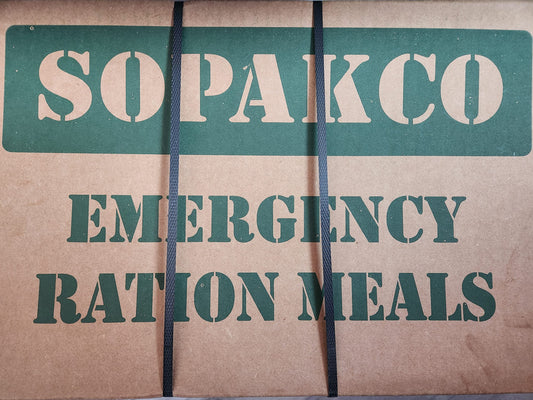 Sopakco MRE Meals Ready To Eat Case Pack of 14 For Survival And Emergency Green Box