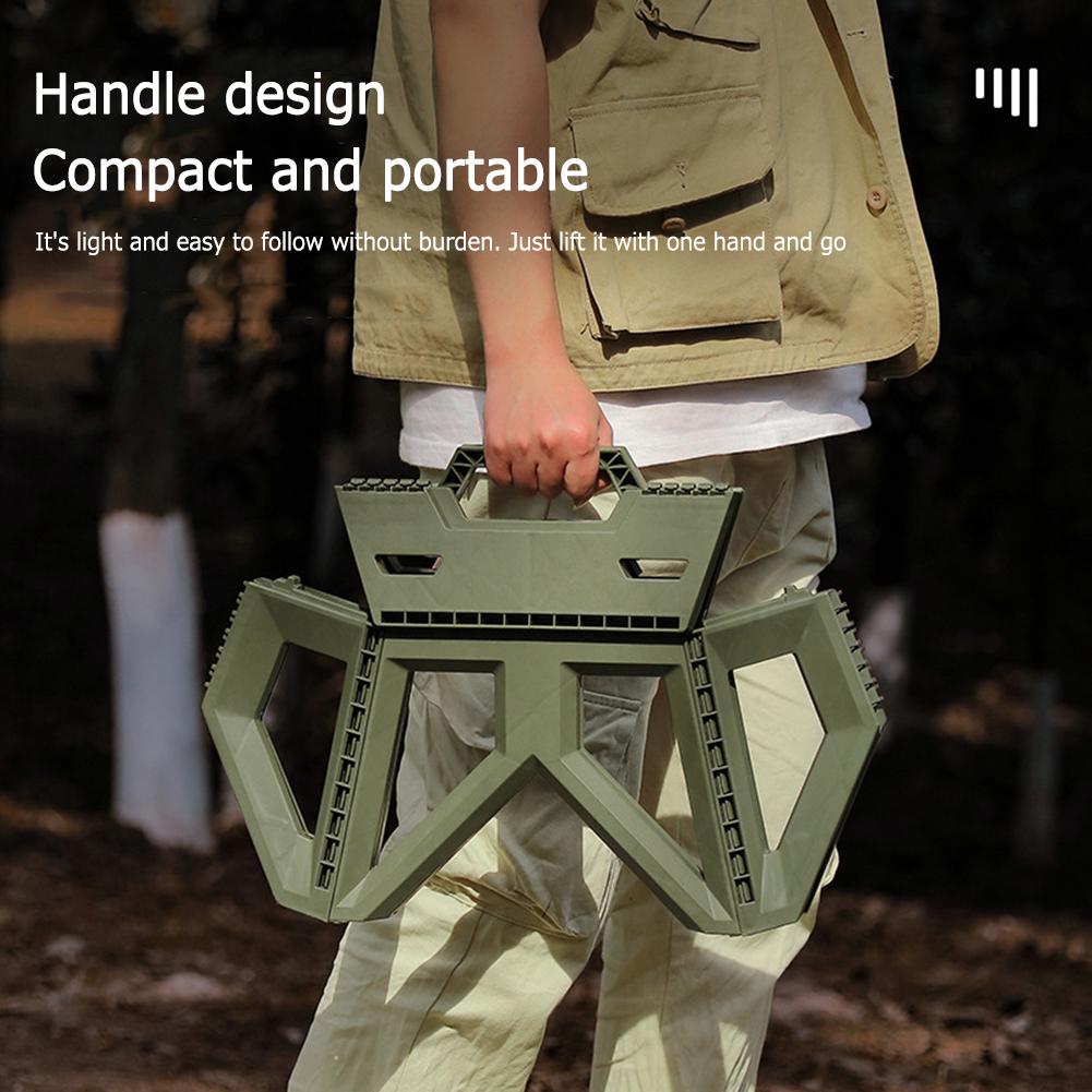 Portable Folding Multi-Function High Stool for Outdoors