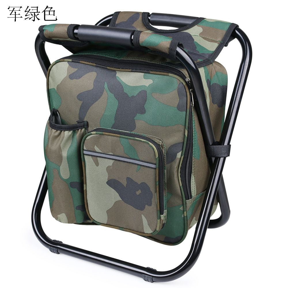 Portable Multi-Functional Folding Stool with Insulated Bag