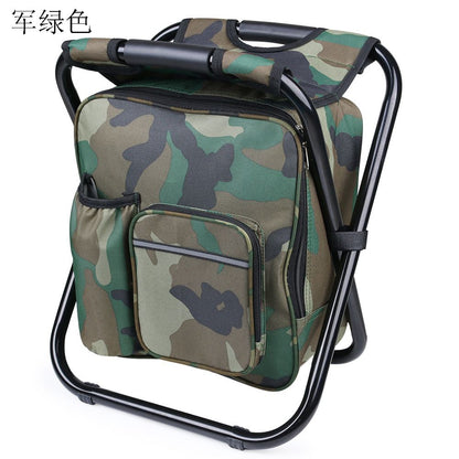 Portable Multi-Functional Folding Stool with Insulated Bag