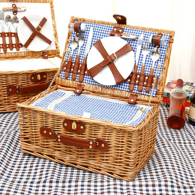 Rattan Storage Picnic Basket