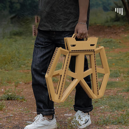 Portable Folding Multi-Function High Stool for Outdoors