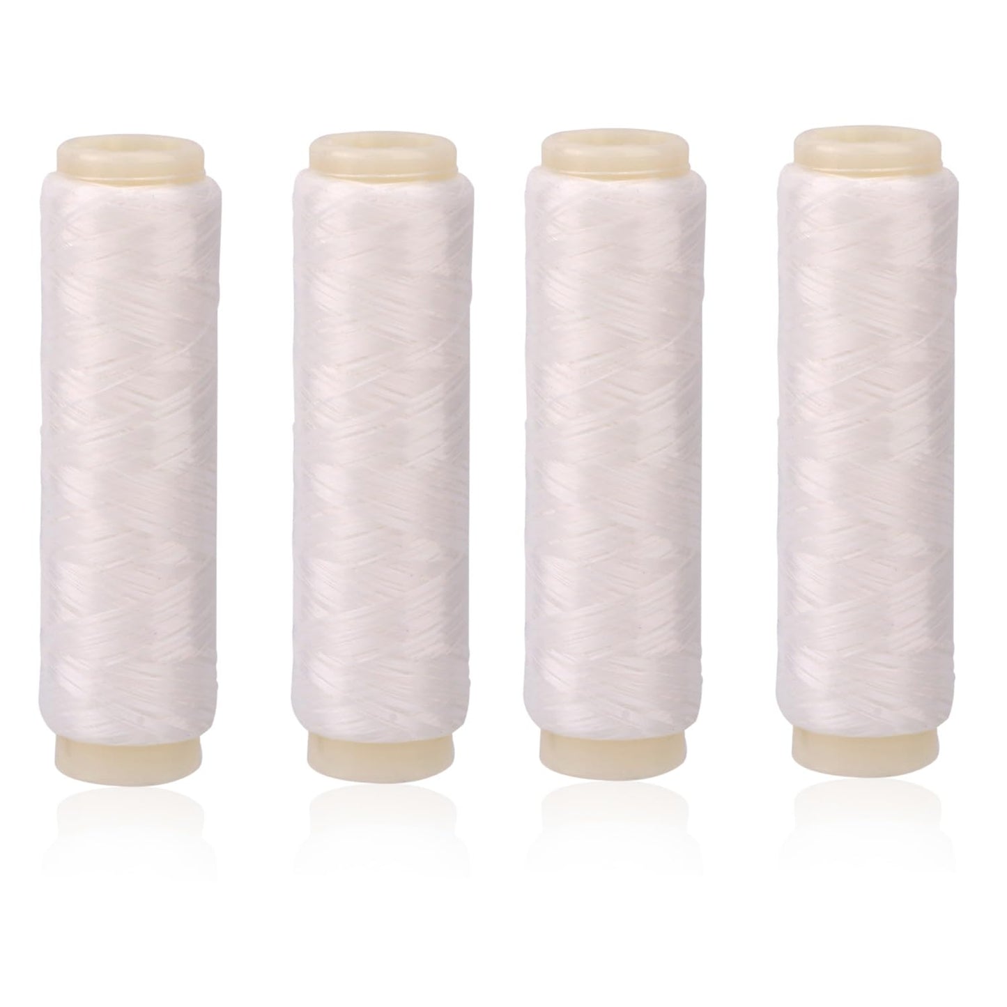 4pcs Fishing Line Invisible Fishing String Elastic Fishing Thread 0.02cm/0.008in Width 200m/656.17ft Length Nylon Fishing Thread Fishing Wire